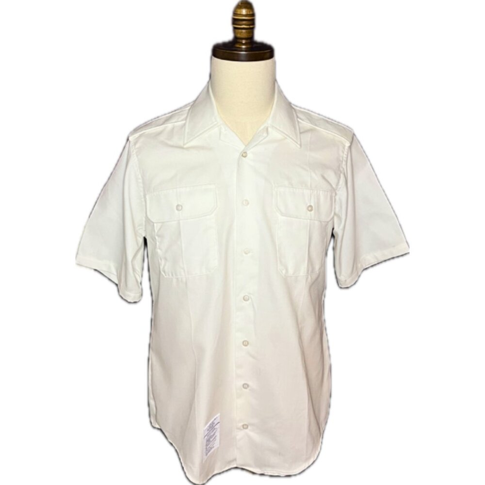 US Army Men's Short Sleeve White Shirt